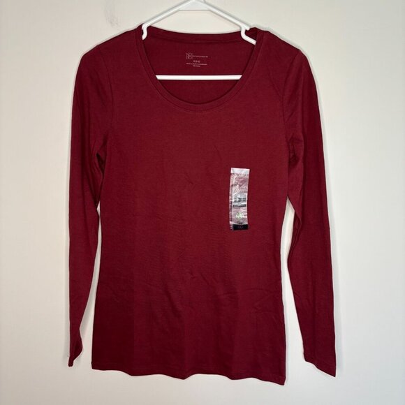 NO BOUNDARIES NEW Long Sleeve Round Neck Tee Juniors S (3-5) Red - Picture 3 of 6
